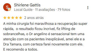 Depoimento de Shirlene Gattis sobre a blefaroplastia